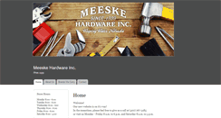 Desktop Screenshot of meeskehardware.com