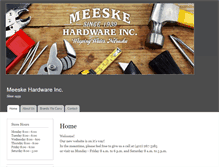 Tablet Screenshot of meeskehardware.com